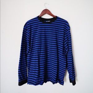 Long sleep stripe shirt